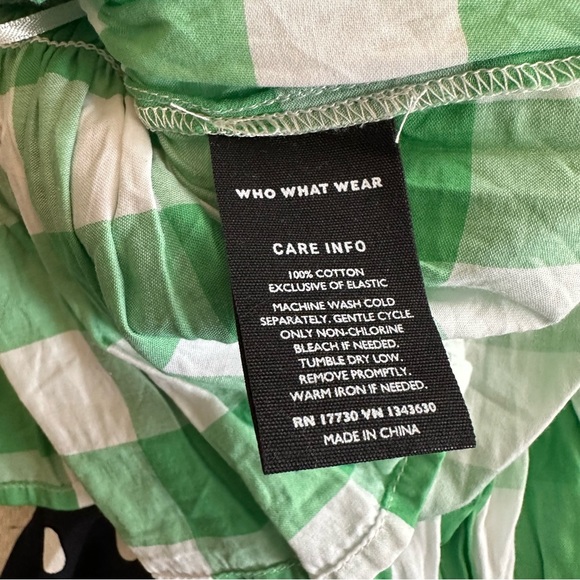 Who What Wear Gingham Puff Sleeve Blouse
Size M - Picture 5 of 6